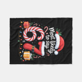 Most Likely To Say 67 Meme Six Seven Santa Christm Fleecedecke (Vorderseite (Horizontal))