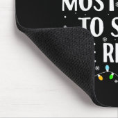 Most Likely To Shoot The Reindeer Funny Hunting Ch Mousepad (Ecke)