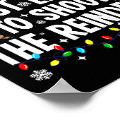 Most Likely To Shoot The Reindeer Funny Matching C Poster (Ecke)