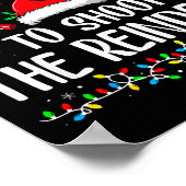 Most Likely To Shoot The Reindeer Funny Matching C Poster (Ecke)