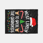 Most Likely To Sil The Grandkids Family Matching X Fleecedecke (Vorderseite (Horizontal))