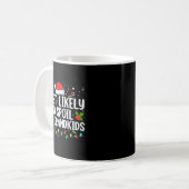 Most Likely To Sil The Grandkids Funny Christmas G Kaffeetasse (Vorderseite Links)