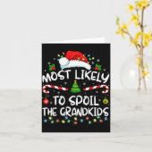 Most Likely To Sil The Grandkids Funny Christmas G Karte (Gelbe Blume)