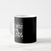Most Likely To Sil The Kids Retro Christmas Family Kaffeetasse (Vorderseite Links)