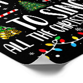 Most Likely To Sing All The Christmas Songs Family Poster (Ecke)