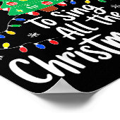 Most Likely To Sing All The Christmas Songs Shirt Poster (Ecke)