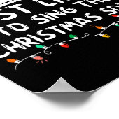 Most Likely To Sing The Christmas Songs Christmas Poster (Ecke)