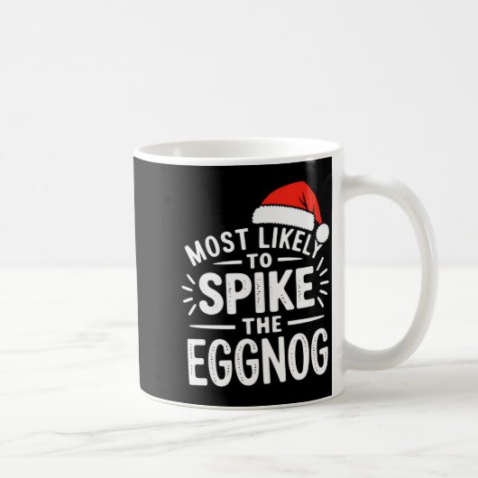 Most Likely To Ske The Eggnog Christmas Matching  Kaffeetasse (Rechts)