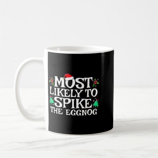 Most Likely To Ske The Eggnog Funny Matching Chris Kaffeetasse (Links)