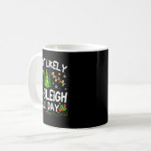 Most Likely To Sleigh All Day Christmas Matching Kaffeetasse (Vorderseite Links)