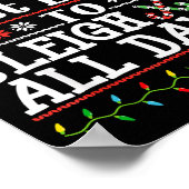 Most Likely To Sleigh All Day Funny Christmas For Poster (Ecke)