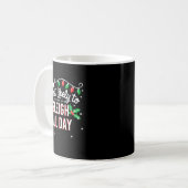 Most Likely To Sleigh All Day Funny Xmas  Kaffeetasse (Vorderseite Links)