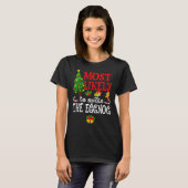 Most Likely To Spike The Eggnog Holidays T-Shirt (Vorne ganz)