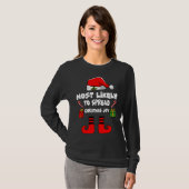 Most likely to spread Christmas joy T-Shirt (Vorne ganz)