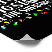 Most Likely To Start All The Shenanigans Christmas Poster (Ecke)