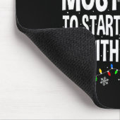 Most Likely To Start Christmas With Coffee Family  Mousepad (Ecke)