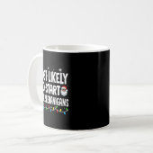 Most Likely To Start The Shenanigans Funny Family  Kaffeetasse (Vorderseite Links)