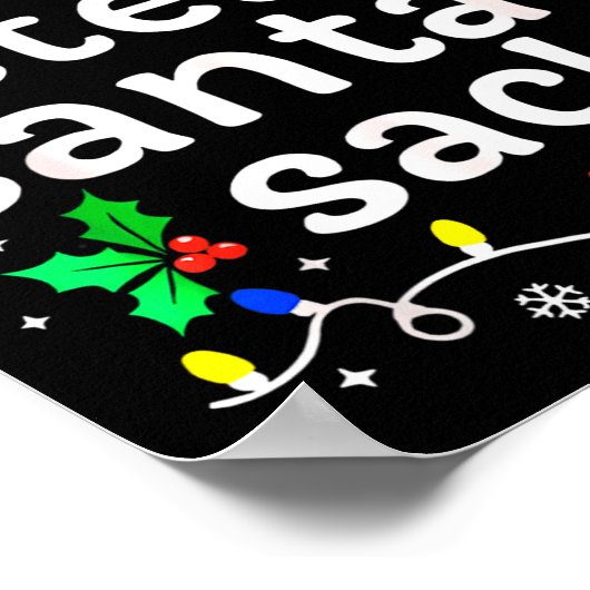 Most Likely To Steal Santa’s Sack Family Xmas Holi Poster (Ecke)