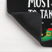 Most Likely To Take A Nap Matching Christmas Elf Mousepad (Ecke)