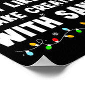 Most Likely To Take Creatine With Santa Poster (Ecke)