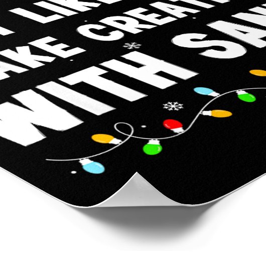 Most Likely To Take Creatine With Santa  Poster (Ecke)