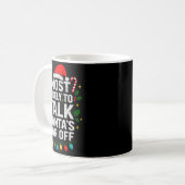 Most Likely To Talk Santa's Ear Off Christmas Sant Kaffeetasse (Vorderseite Links)