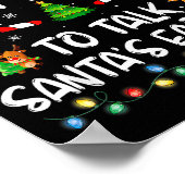 Most Likely To Talk Santa's Ear Off Family Christm Poster (Ecke)