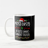 Most Likely To Test Drive Santa's Sleigh Funny Chr Kaffeetasse (Links)