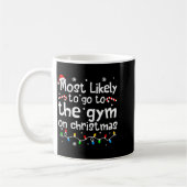 Most Likely To The Gym On Christmas Workout Matchi Kaffeetasse (Links)