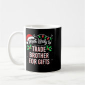 Most Likely To Trade Brother For Funny Family Matc Kaffeetasse (Links)