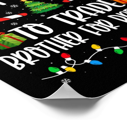 Most Likely To Trade Brother For Presents Family M Poster (Ecke)