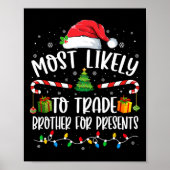 Most Likely To Trade Brother For Presents Family M Poster (Vorne)