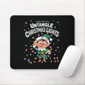 Most Likely To Untangle Christmas Lights Elf Mousepad (Mit Mouse)