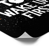 Most Likely To Wake Up First Funny Christmas Famil Poster (Ecke)