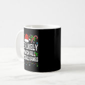 Most Likely To Watch All Football Games Christmas Kaffeetasse (Vorderseite Links)
