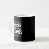 Most Likely To Watch All Golf Games Funny Matching Kaffeetasse (Vorderseite Links)