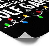 Most Likely To Watch All Golf Games Funny Matching Poster (Ecke)