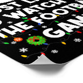 Most Likely To Watch All The Football Games Christ Poster (Ecke)