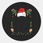 Most Likely To Watch All The Football Games Pajama Runder Aufkleber (Vorderseite)