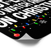 Most Likely To Watch Anime On Christmas Cool Anime Poster (Ecke)