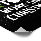 Most Likely To Work On Christmas Funny Xmas Matchi Poster (Ecke)