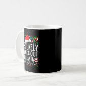 Most Likely To Work Out With Santa Matching Family Kaffeetasse (Vorderseite Links)