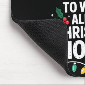 Most Likely Watch All Christmas Movies Lovers Humo Mousepad (Ecke)