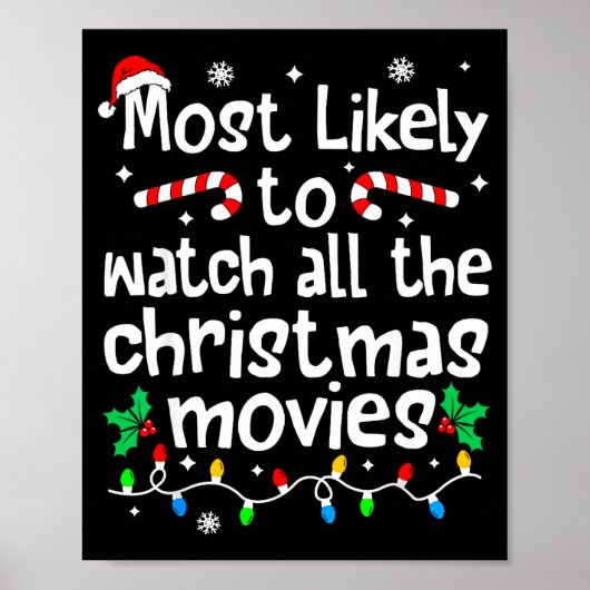 Most Likely Watch All The C-hristmas Movies Matchi Poster (Vorne)