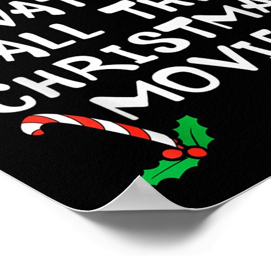 Most Likely Watch Christmas Movie Xmas Family Matc Poster (Ecke)