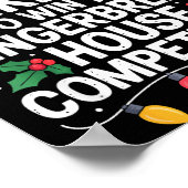 Most Likely Win Gingerbread House Competition Bake Poster (Ecke)