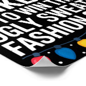 Most Likely Win Ugly Sweater Party Humor Holiday L Poster (Ecke)