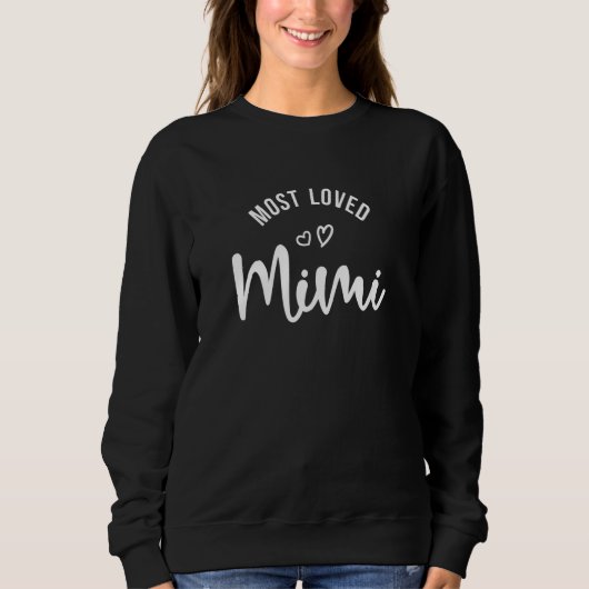 Most Loved Mimi - Cute Grandma Sweatshirt (Vorderseite)