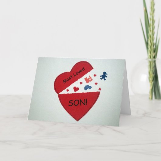 Most loved Son! Feiertagskarte (Vorderseite)