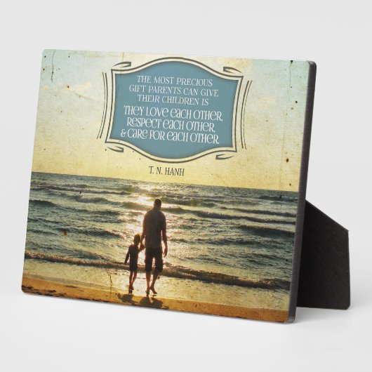 Most Precious Gift Parents Can Give Fotoplatte (Seite)